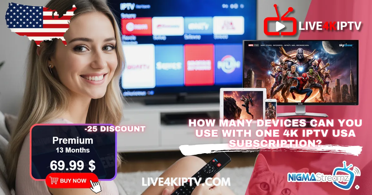 Best 4K Live IPTV Service: How Many Devices Can You Use with One 4K IPTV USA Subscription?