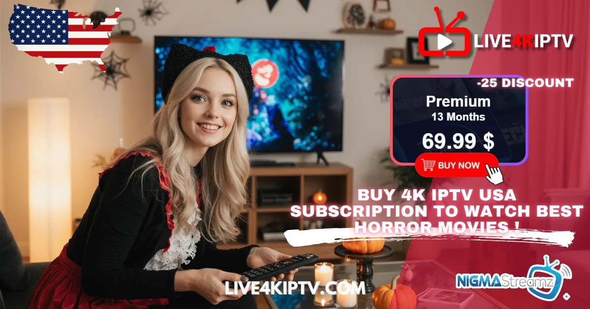 BUY 4K IPTV USA subscription to watch best sports Live IPTV channels and Horror movies !